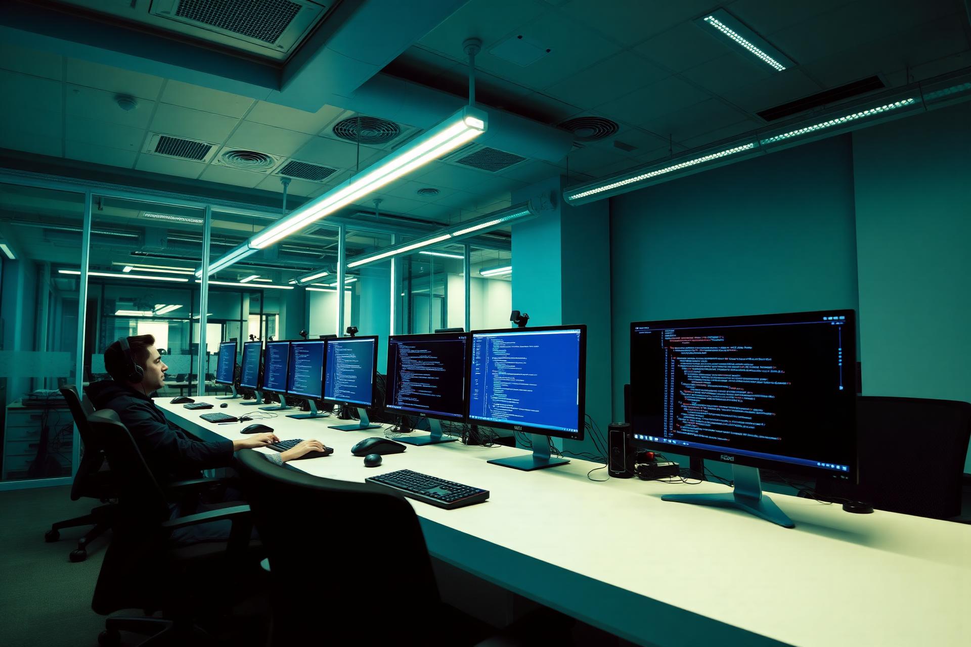 SRM Systems software development team at work